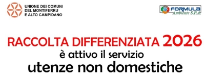 Raccolta differenziata 2026 - Utenze non domestiche